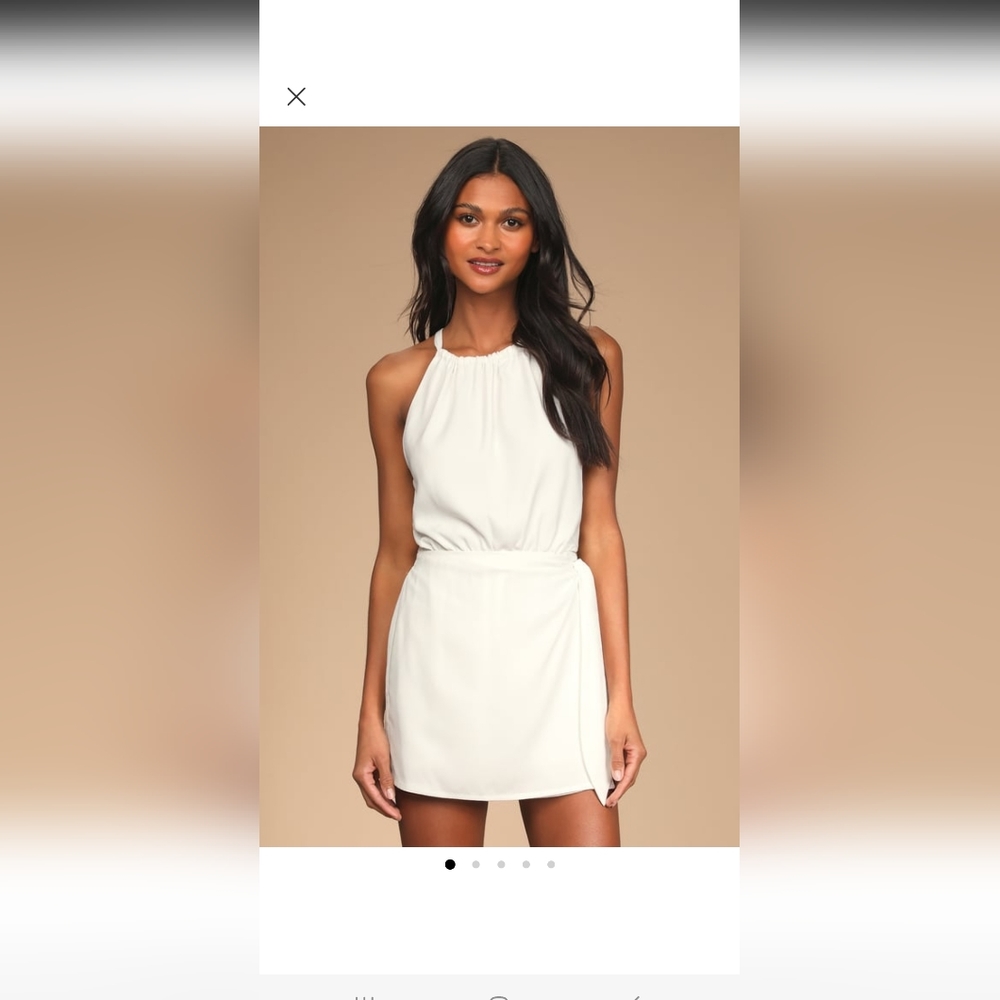 Lulus white wrap romper